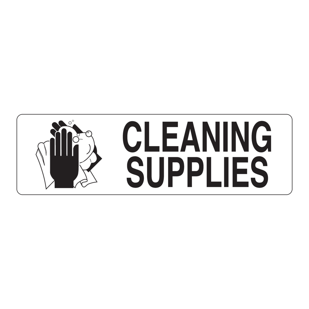 Brady CLEANING SUPPLIES Label