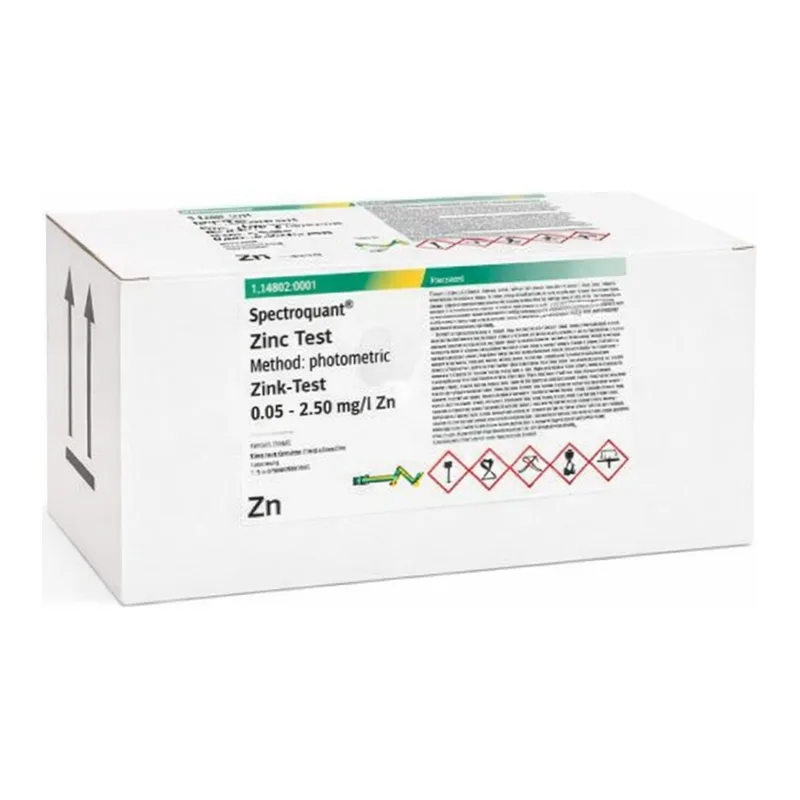 Merck ZINC TEST 0.05 - 2.50 MG/L ZN 100 TESTS