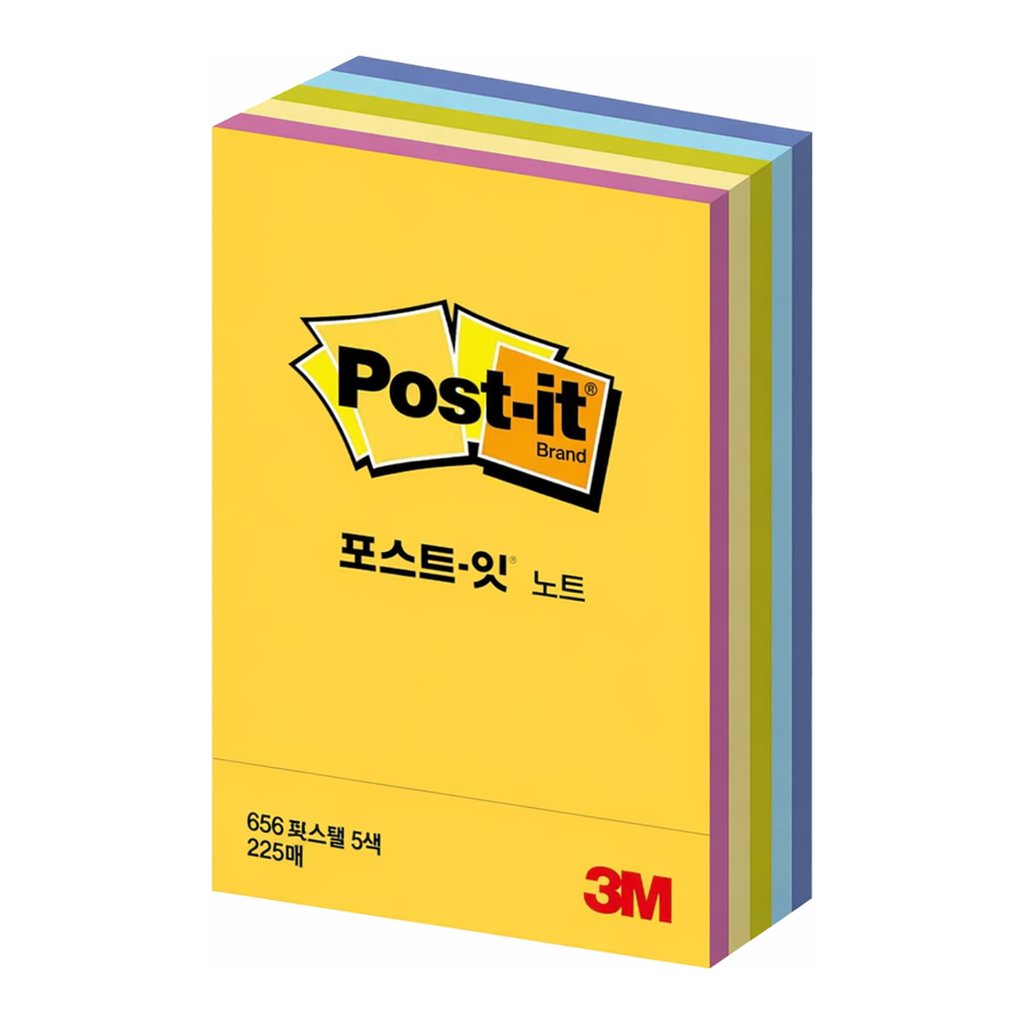 OFFICENEX 3M 포스트잇 CT-32 파스텔(45장/5색상,51x76mm)