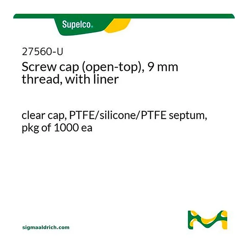 Merck PK1000 ABC SCREW CAP W/PTFE/SILICONE/PT&