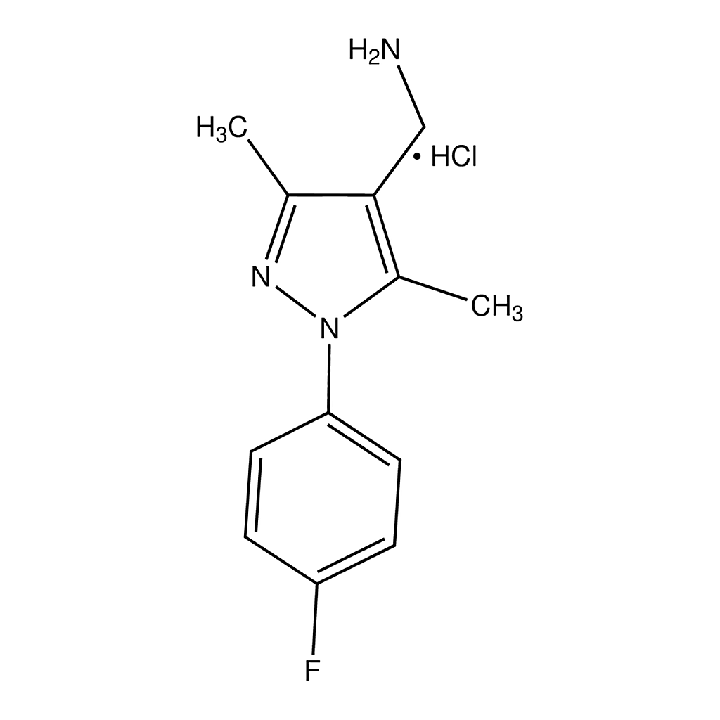 Merck 1-[1-(4-Fluorophenyl)-3,5-dimethyl-1H-pyrazol-4-yl]methanamine hydrochloride