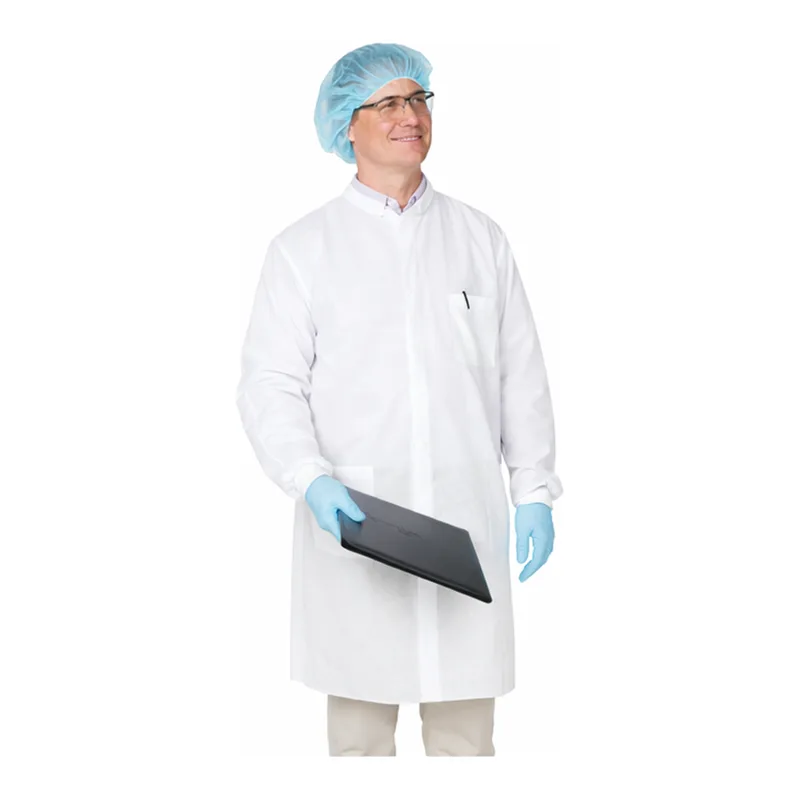 Thermo Fisher Scientific Anti-Static Disposable White SMS Lab Coats