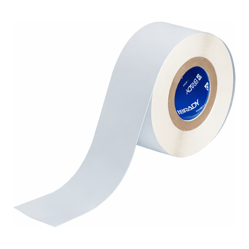 Brady Metalized Solvent Resistant Matte Gray Polyester Label Tape for 3" Core Printers