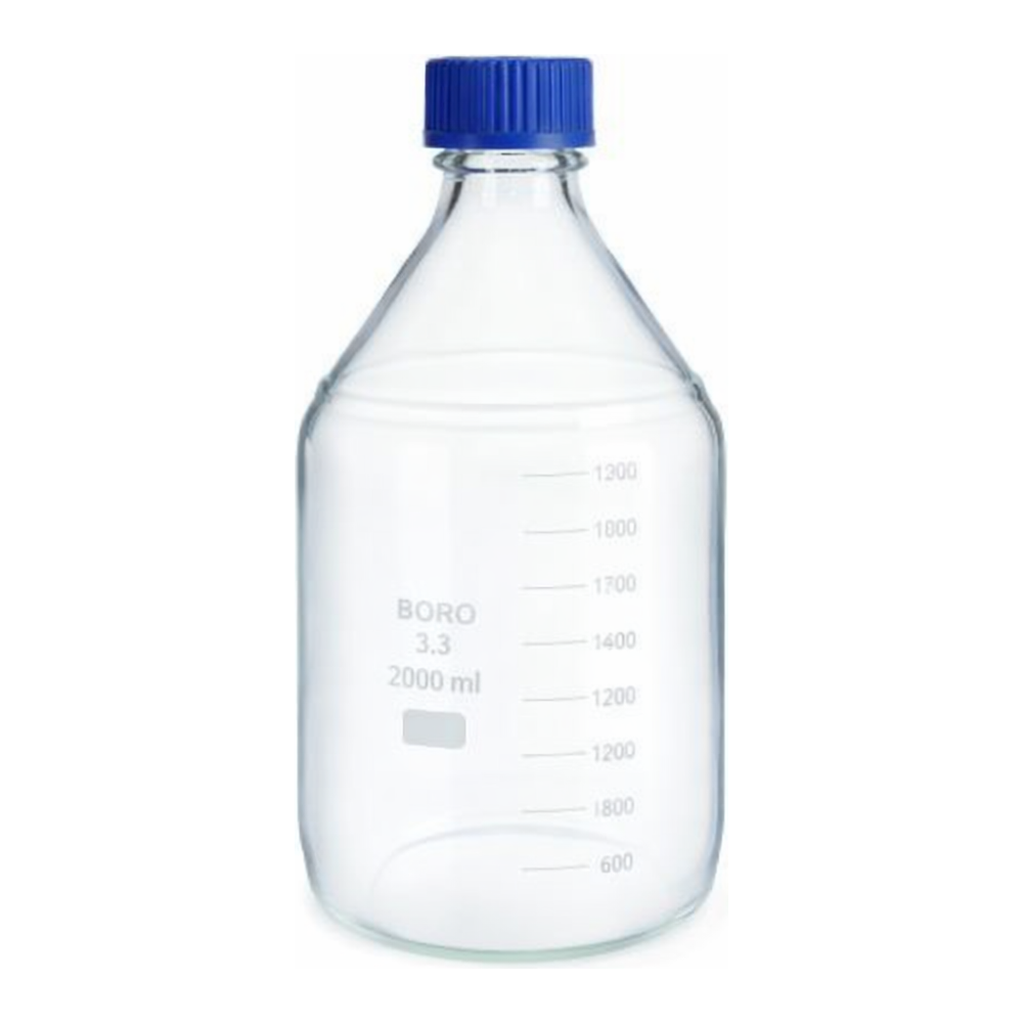 Restek 2L Safety Coated Bottle, Graduated, GL45 Threads