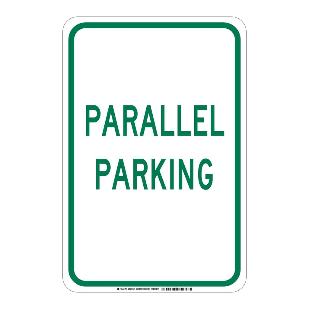 Brady Parallel Parking Sign