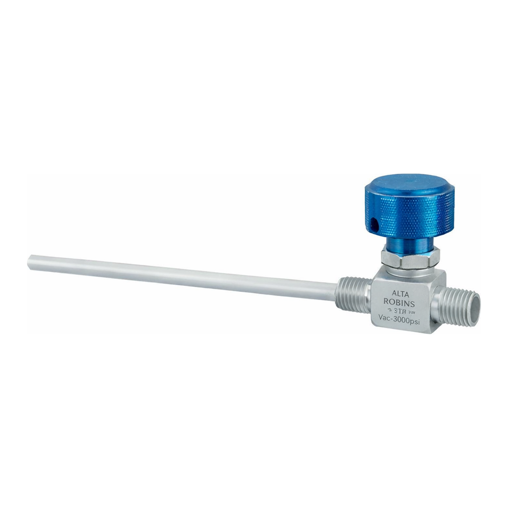 Restek Sample Cylinder Valve, SS, 1/4inNPTx1/4inNPT w/Dip Tube 3.0 inches