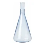 Lklab Korea Fused Quartz Erlenmeyer Flask with Joint / 석영 유리 죠인트 삼각 플라스크