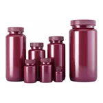 Lklab Korea Amber Wide Mouth Bottle, HDPE / 갈색 HDPE 광구병