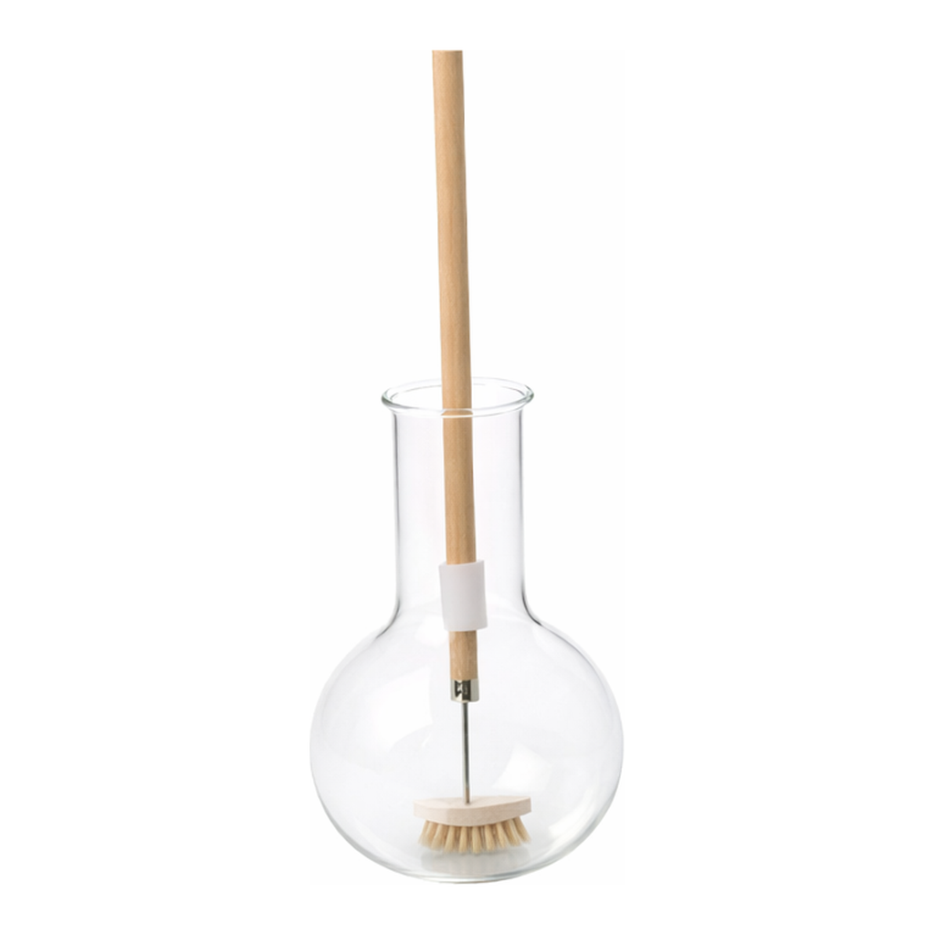 Thermo Fisher Scientific Natural Swivel Head Flask Brush, 24 in. Handle, 1.75 in. Diameter