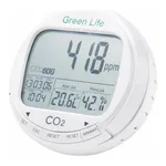AZ Green Life Indoor Air Monitor of CO 2 ·Temp·RH%·Time Clock