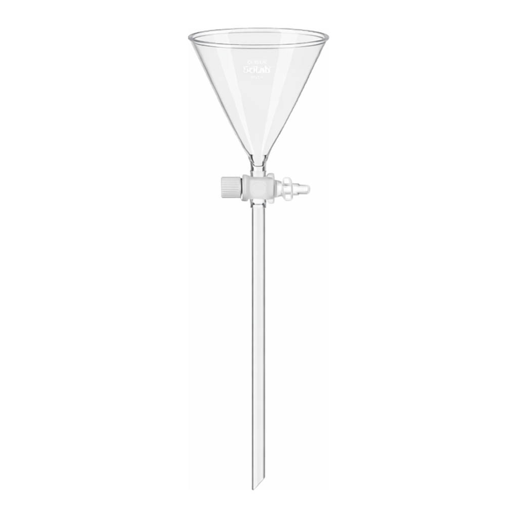 SciLab DURAN glass Stopcock Funnel
