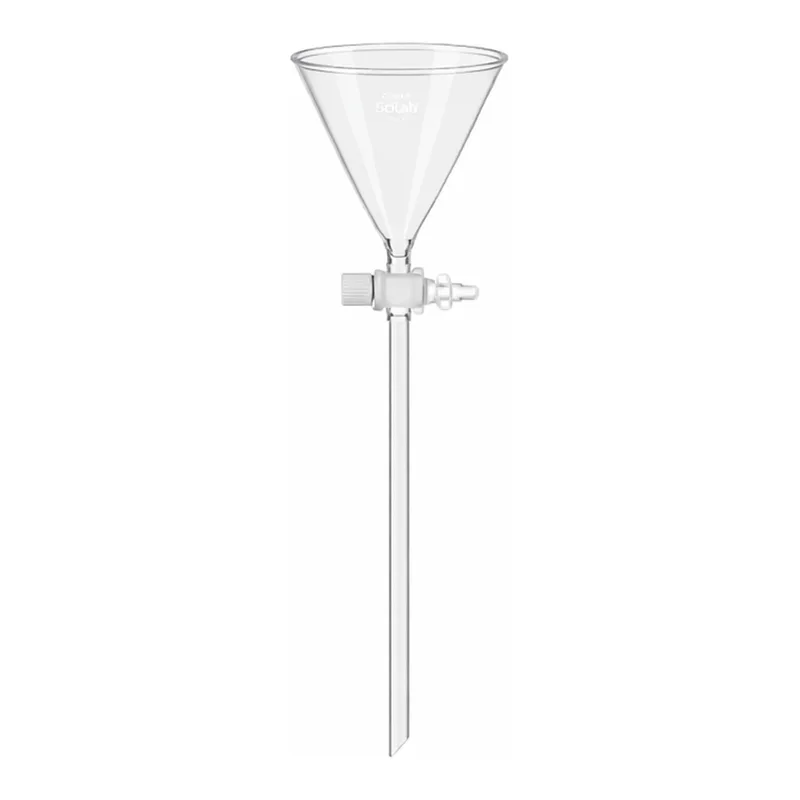 SciLab DURAN glass Stopcock Funnel