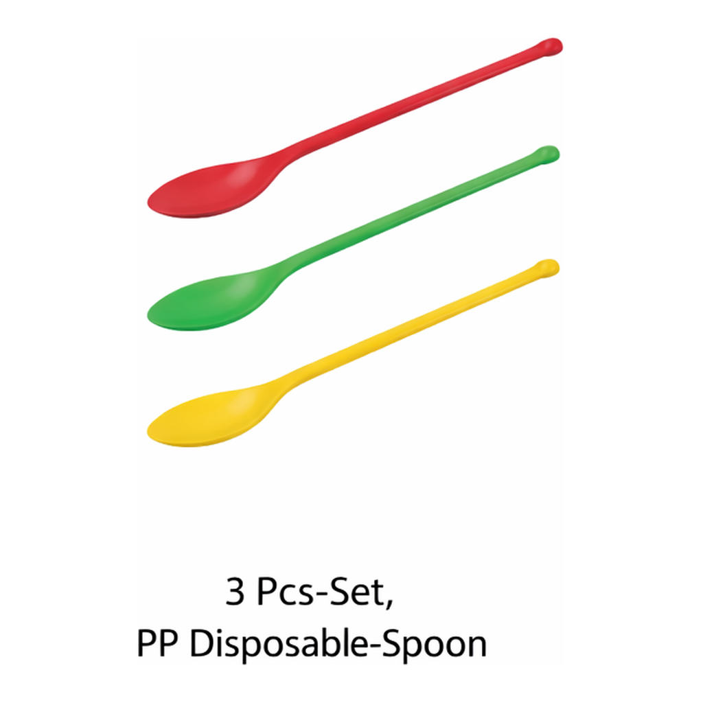 SciLab PP 3 pcs Disposable Double Spoon Set
