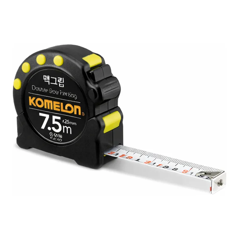 KOMELON L5.5 & 7.5m MagGrip Steel Pocket Magnetic TapeWith Magnetic End Hook