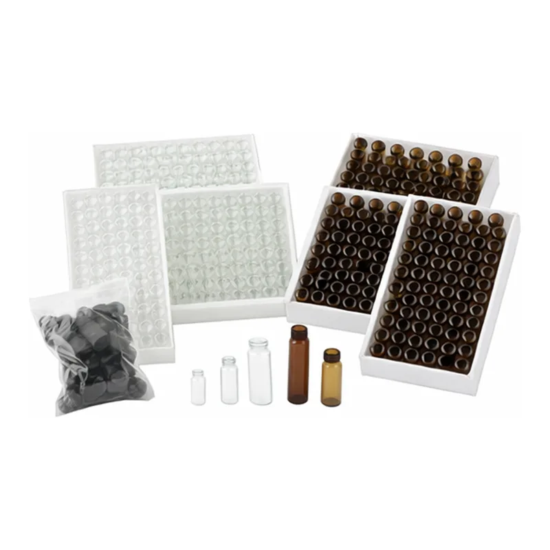 SciLab 샘플 바이알 Pack-Set 2~12㎖ Sample Vials with Black PP Screwcap/Septa