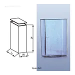DURAN Square Glass Bath