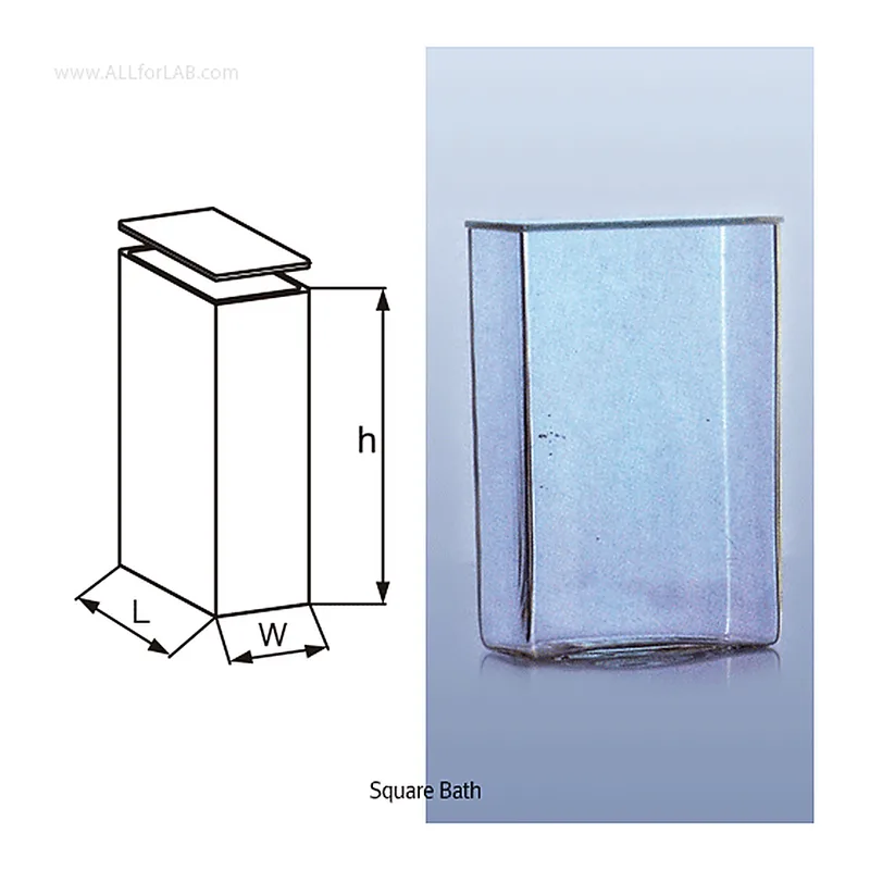 DURAN Square Glass Bath