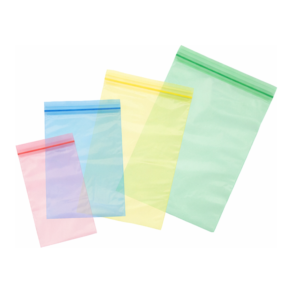 AS ONE Poly Zipper Bag PE(UniPack® Color Semi-Transparent), 폴리지퍼 백(유니팩 컬러반투명)