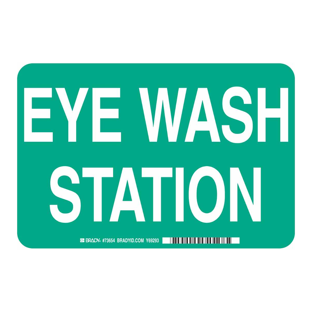 Brady Eye Wash Station Sign