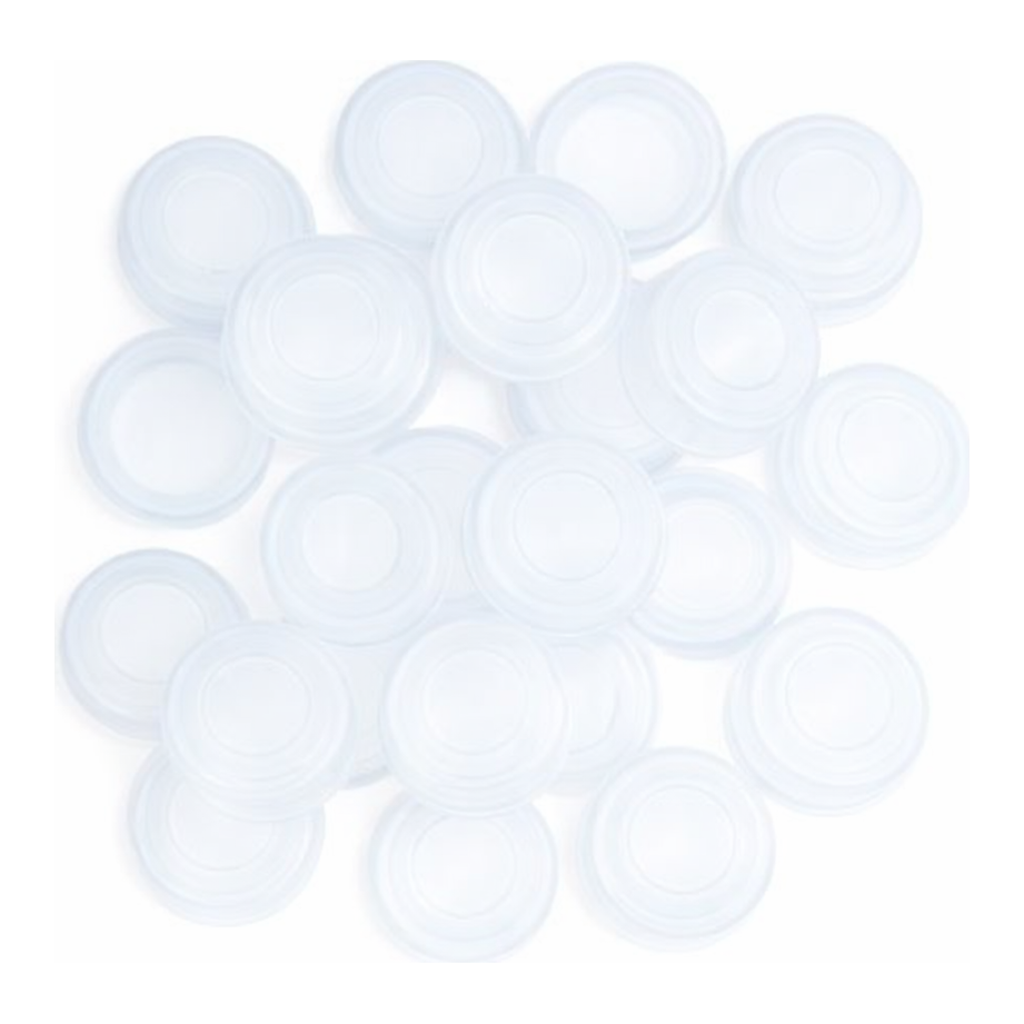 Restek Snap Top Vial Cap, 11mm Clear Polypropylene 10mil PTFE Pack of 100