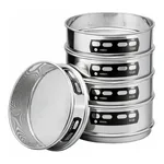 AS ONE Stainless Steel Test Sieve(Φ350×Depth 100㎜), 스테인리스 스틸 시험용 체(Φ350×깊이 100㎜)