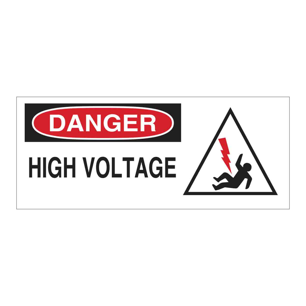 Brady DANGER High Voltage Sign