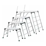 AS ONE Scaffold Ladder (Aluminium Extensible Leg Type), 발판(알루미늄제, 다리 신축 타입)