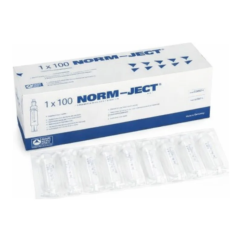 Restek Norm-Ject Plastic Syringe, 5mL Luer Slip Centric Tip, 100pk