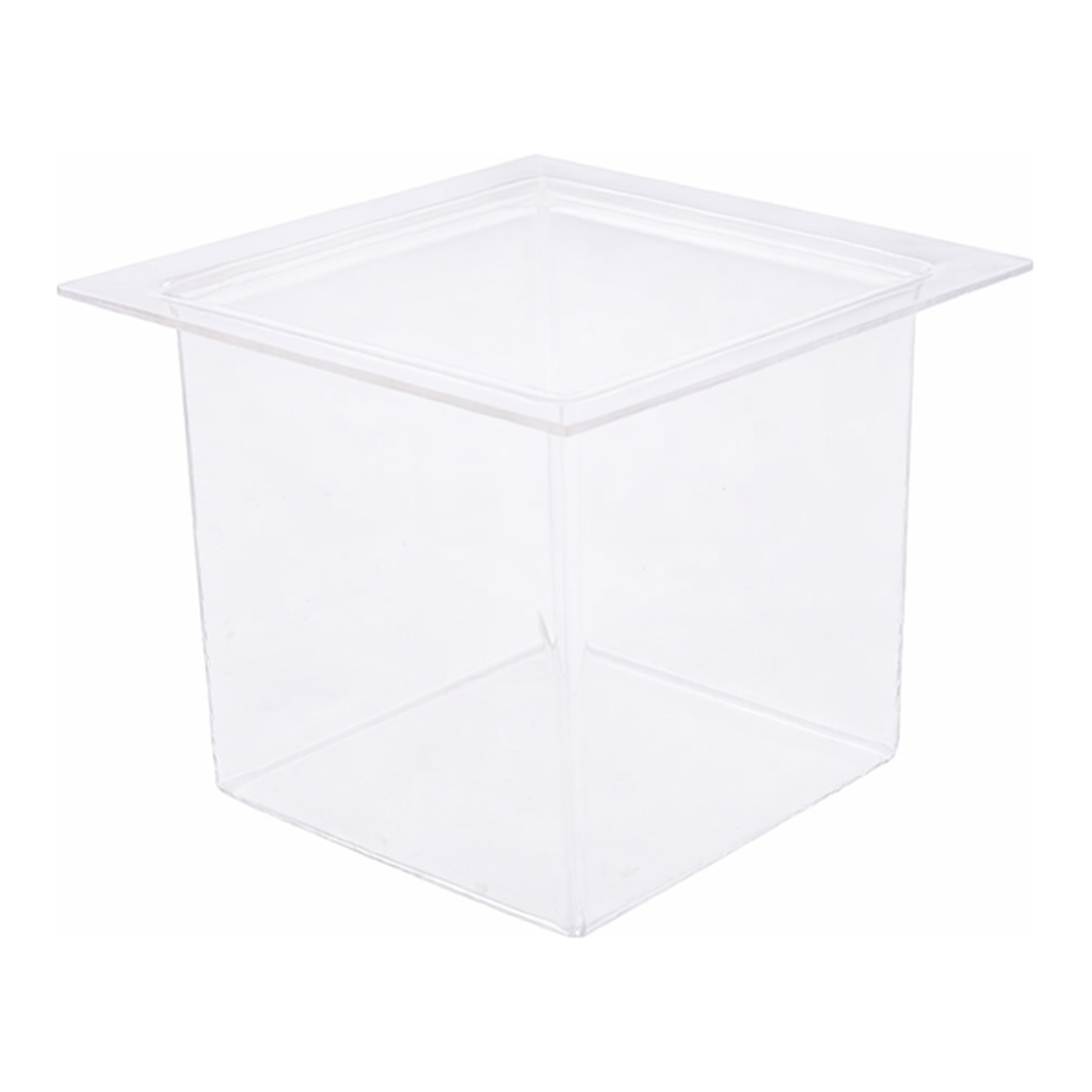 AS ONE Quartz Rectangular Container 100 x 100 x 100mm