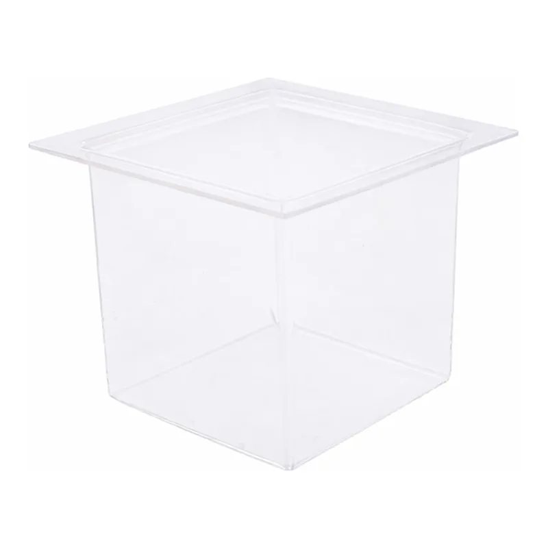 AS ONE Quartz Rectangular Container 100 x 100 x 100mm