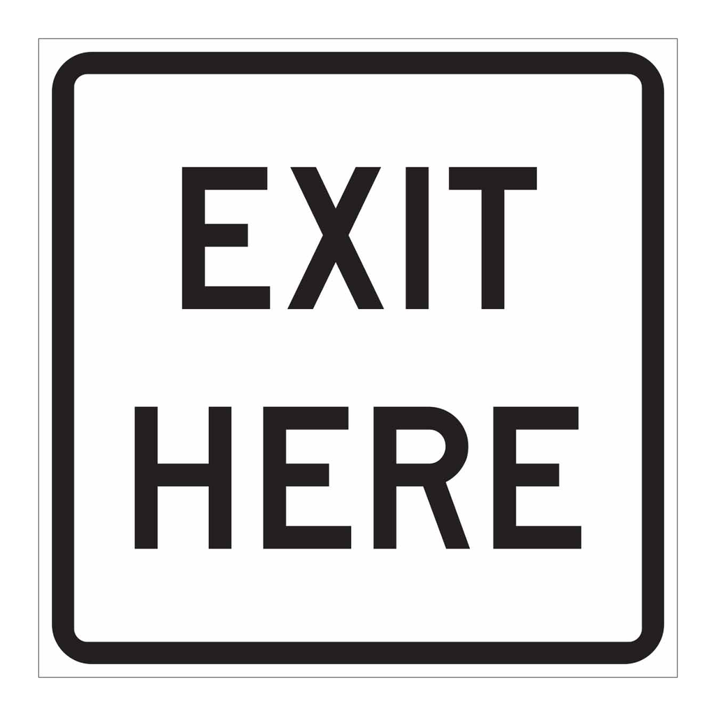 Brady EXIT HERE Sign