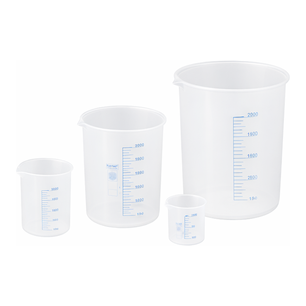 AS ONE Beaker PP(with Blue scale)(Autoclavable), PP 비커(청색 눈금)(오토클레이브 가능)