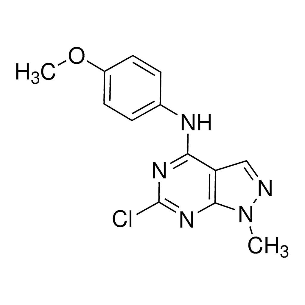 Merck 6-Chloro-N-(4-methoxyphenyl)-1-methyl-1H-pyrazolo[3,4-d]pyrimidin-4-amine