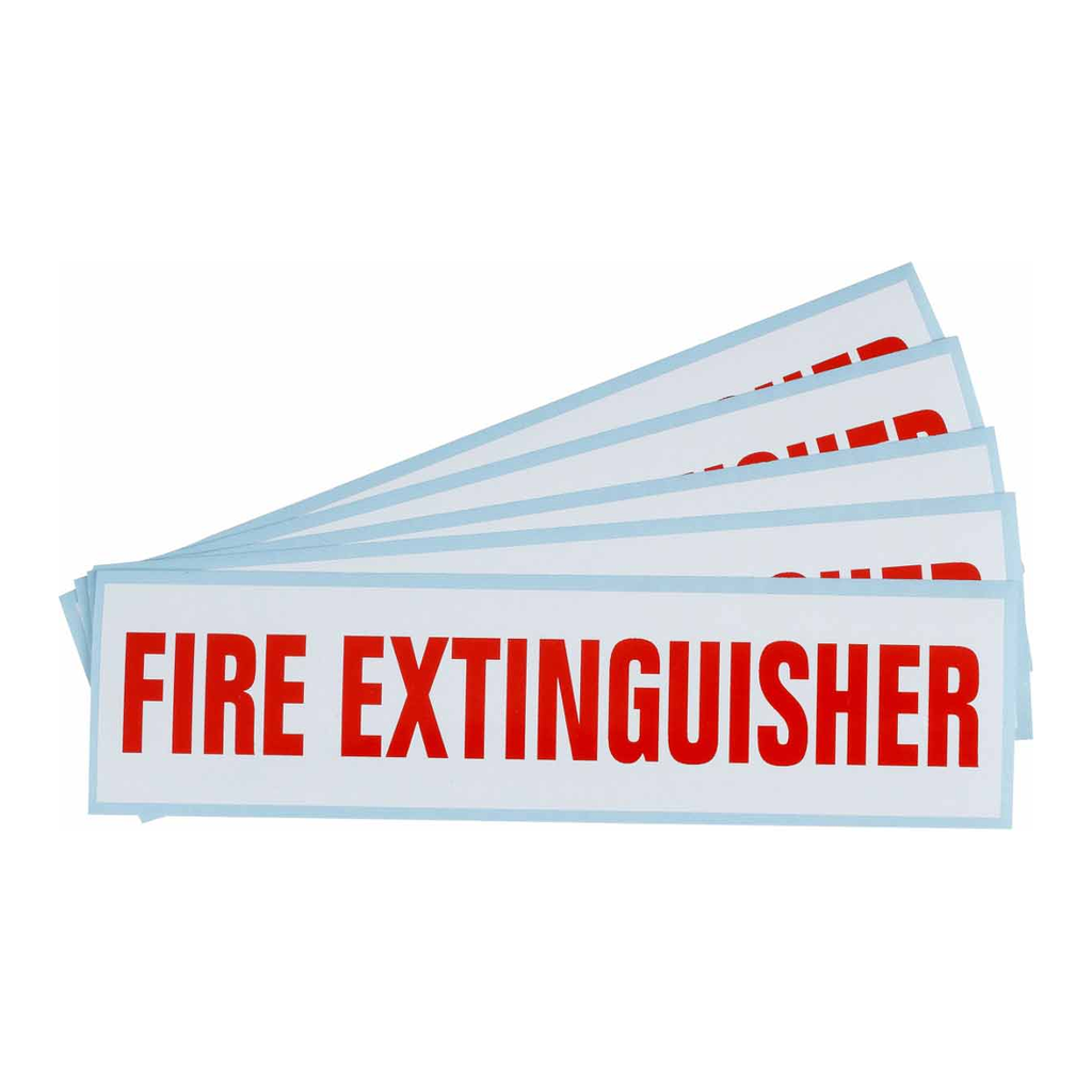 Brady Fire Extinguisher Label