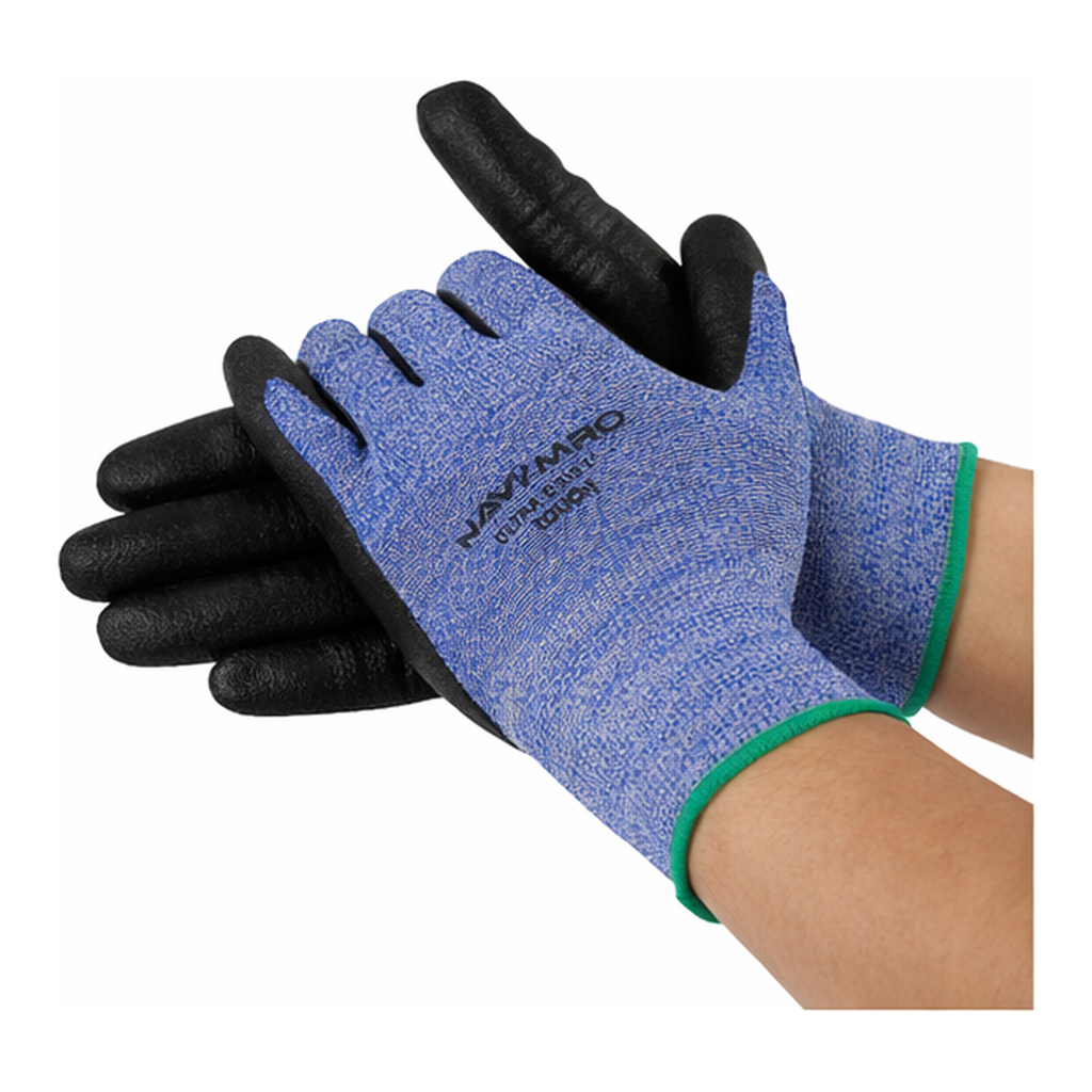 OFFICENEX [P]NBR 폼 코팅 장갑 (Ultra Grip FIT TOUCH/M/파랑/NAVI)