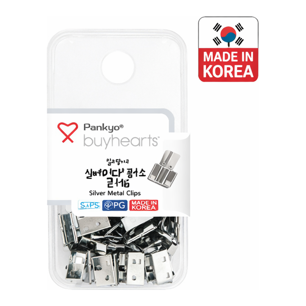OFFICENEX 세트용밀당크립 실버(소)/12개입SPPC-S