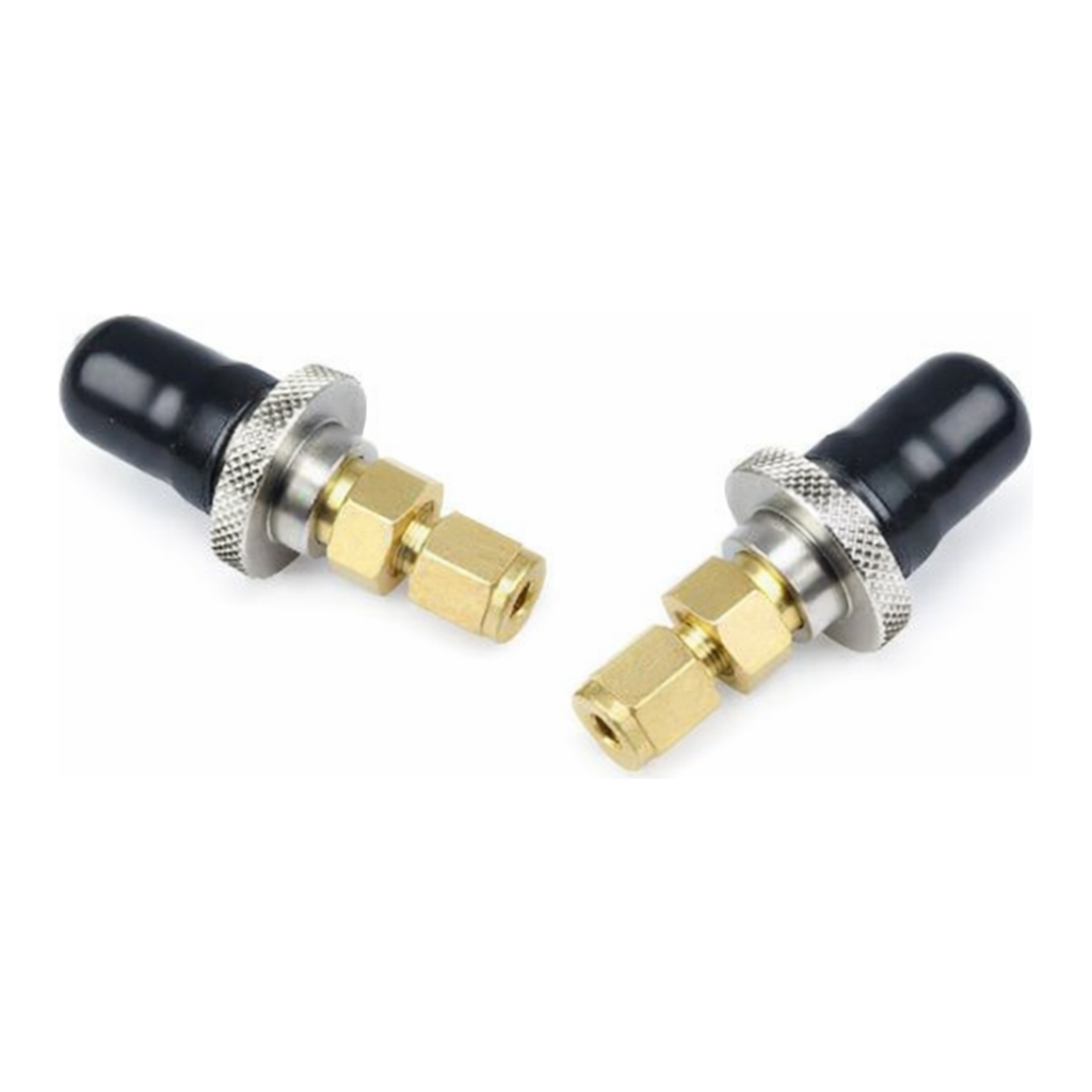 Restek Click-On Trap Connectors, 1/8in Brass Connectors Pack of 2