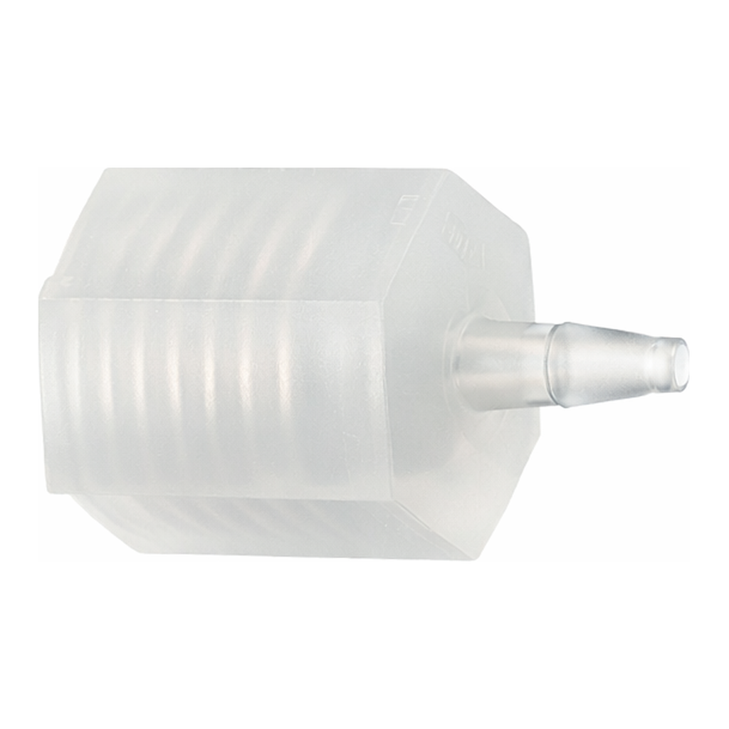 Masterflex  Fitting, Clear Polypropylene, Straight, Hose Barb to Threaded Adapter, 1/8` ID x 1/8` NPT(F); 25/PK