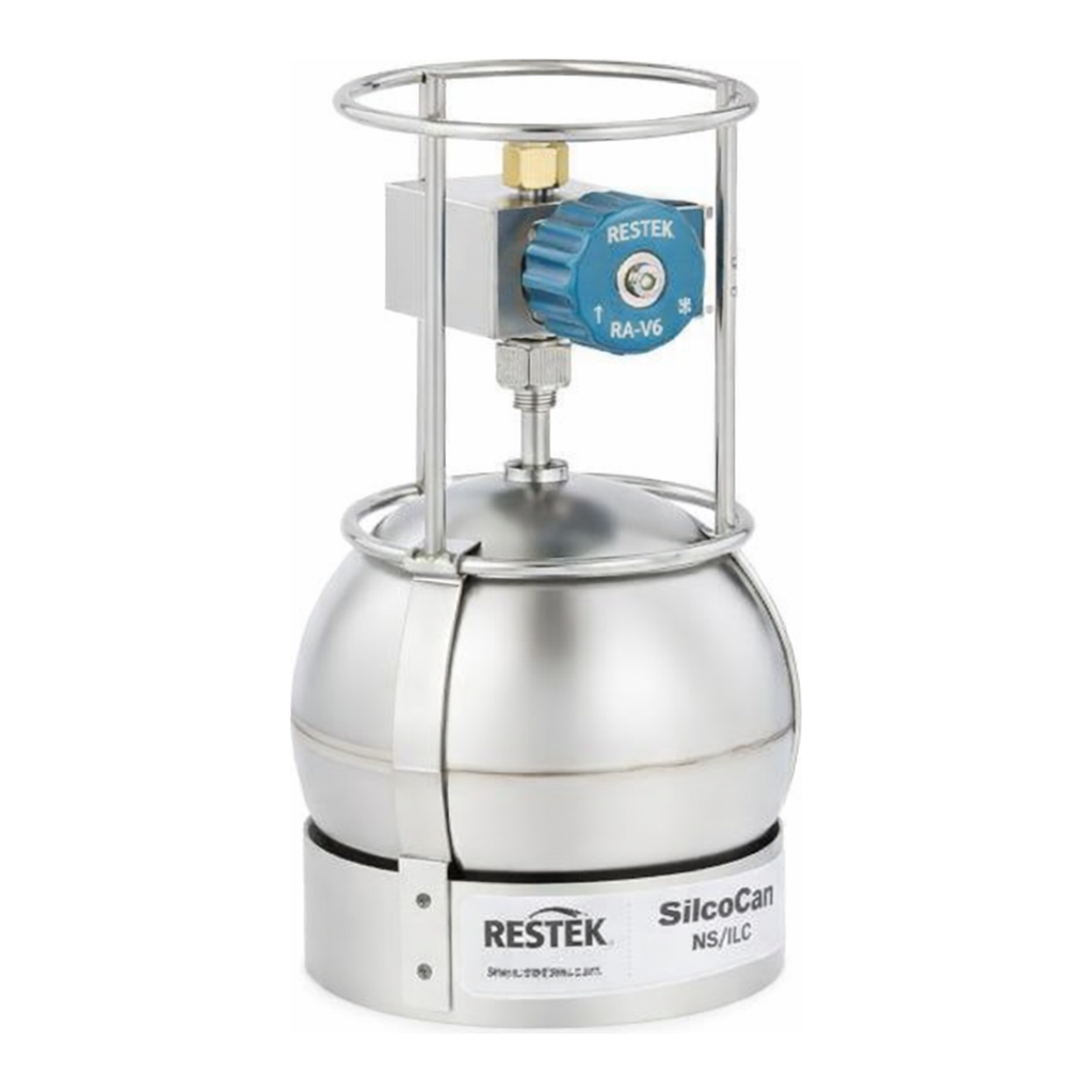 Restek SilcoCan Canister 1L with 2-Port RAVE+