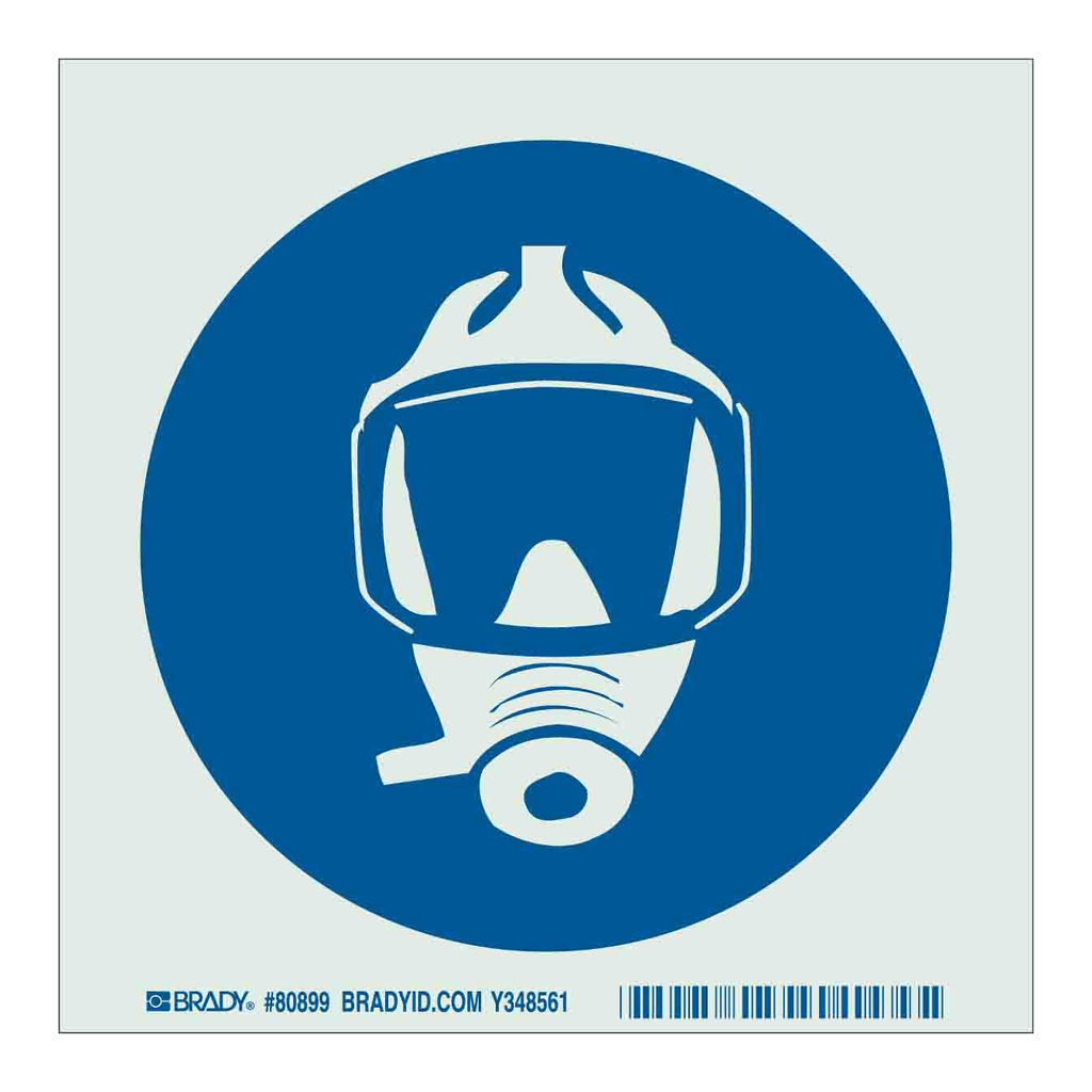 Brady BradyGlo Breathing Apparatus Sign