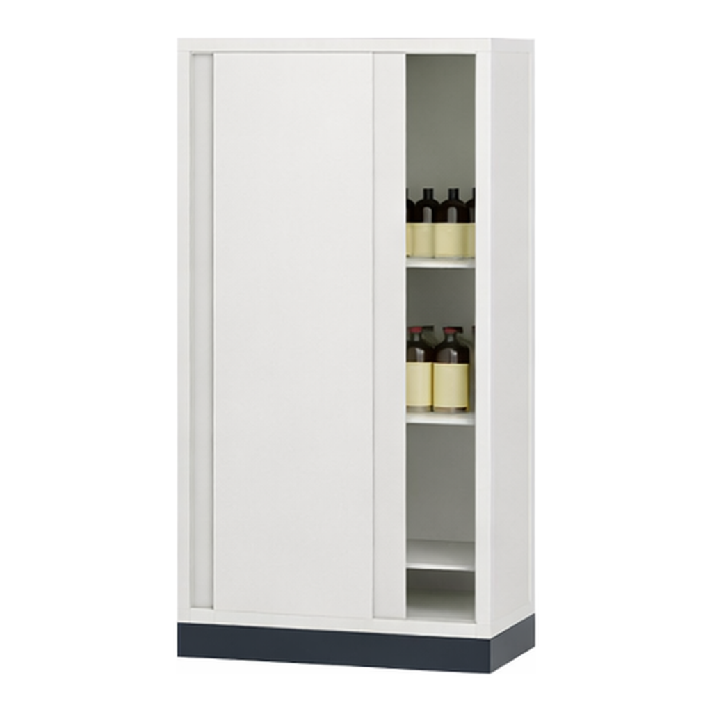 AS ONE Reagent Storage Cabinet PVC, PVC시약장, 미닫이형