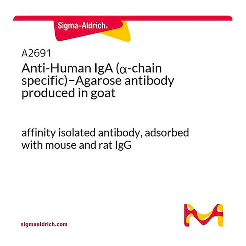 Merck Anti-Human IgA (alpha-chain specific)-Agarose antibody produced in goat