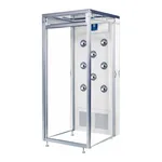 AS ONE Portable Air Shower (Double Row Type with Simplified Booth), 포터블 에어 샤워 (간이부스 부속·2열 타입)