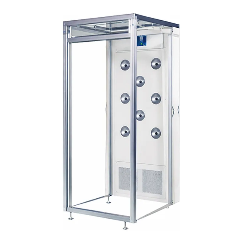 AS ONE Portable Air Shower (Double Row Type with Simplified Booth), 포터블 에어 샤워 (간이부스 부속·2열 타입)