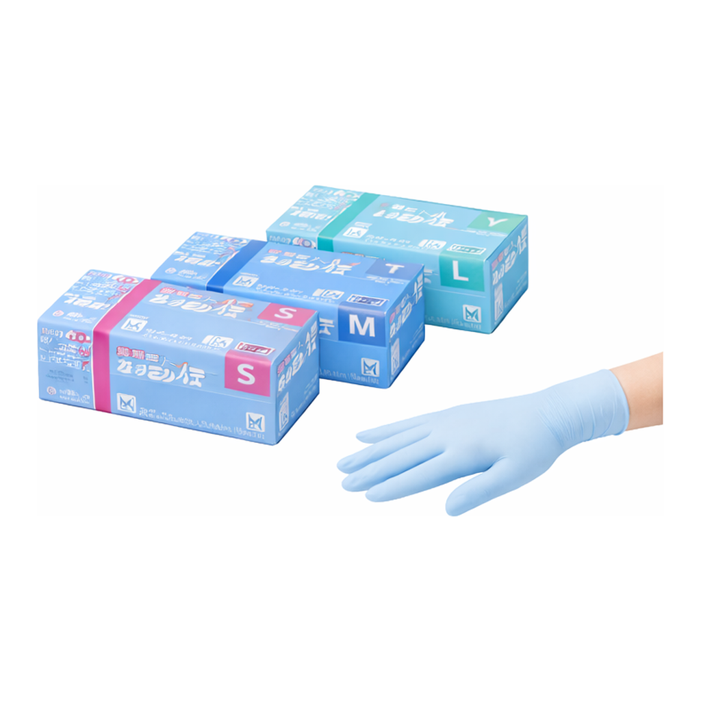 AS ONE NITRIST TOUCH Glove (Powder Free)  240mm, 니트리스트 터치 니트릴장갑 (파우더 프리)  240mm