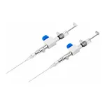 AS ONE Liquid Analysis Microsyringe (with Guide Bar, Fixed Needle Type), 액체분석용 마이크로시린지 (가이드 바 부속·고정 바늘 타입)