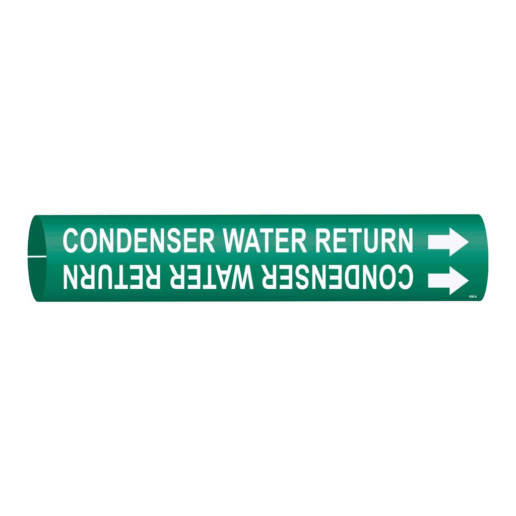 Brady CONDENSER WATER RETURN Snap-On/Strap-On Pipe Marker