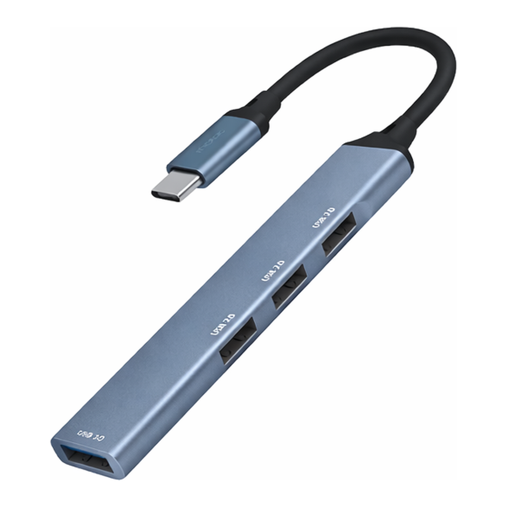OFFICENEX 프로토 4포트 USB 멀티허브(C타입/MR-HUB4C/모락)