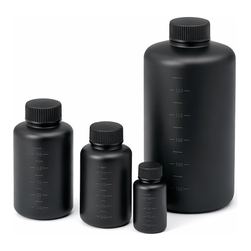 AS ONE J Bottle Round Type Narrow-Mouth (Shading), J 원형 세구병 (차광)
