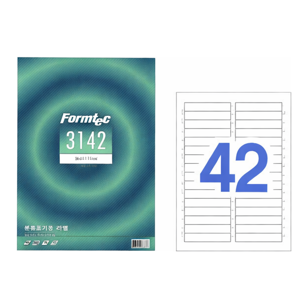 OFFICENEX 분류표기용 라벨(42칸/20매/LQ-3142/폼텍)친환경 인증 상품